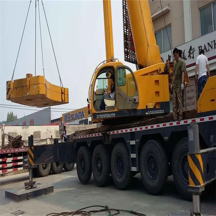 新安当地吊车出租|机器吊装|75吨|工厂搬迁服务